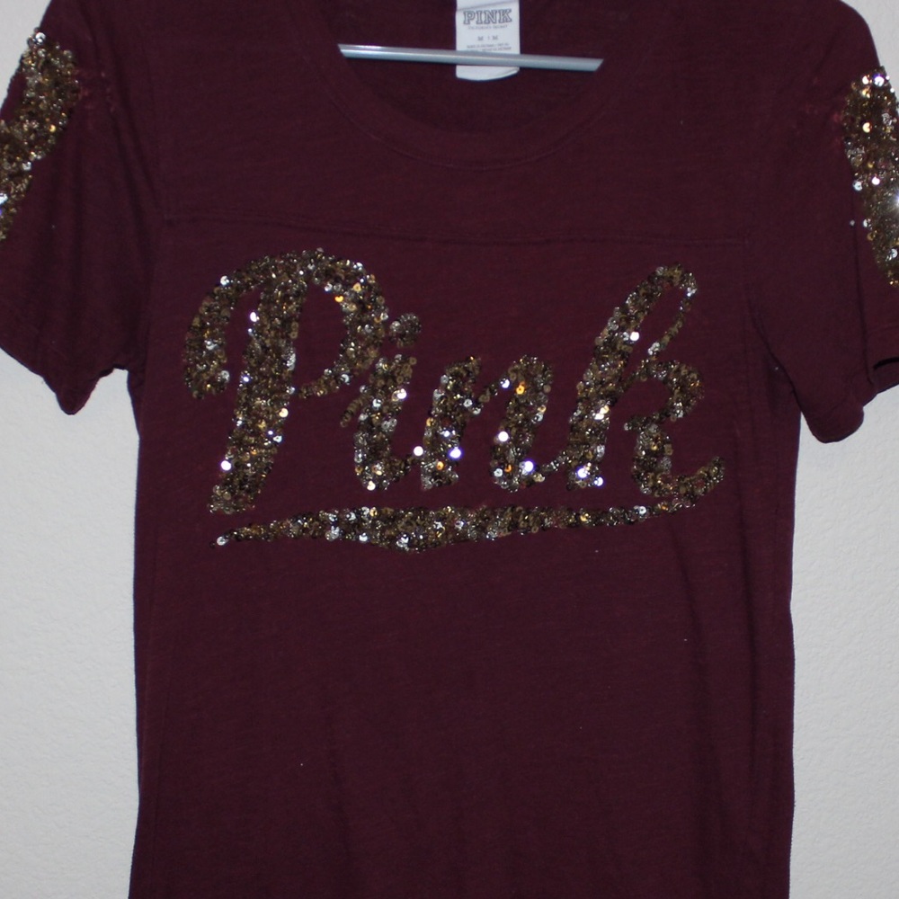 Maroon PINK tee✨